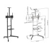 Bratek mobilný stojan pre TV 37"-70" 50kg