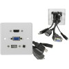 Zásuvka HDMI, VGA, USB, audio